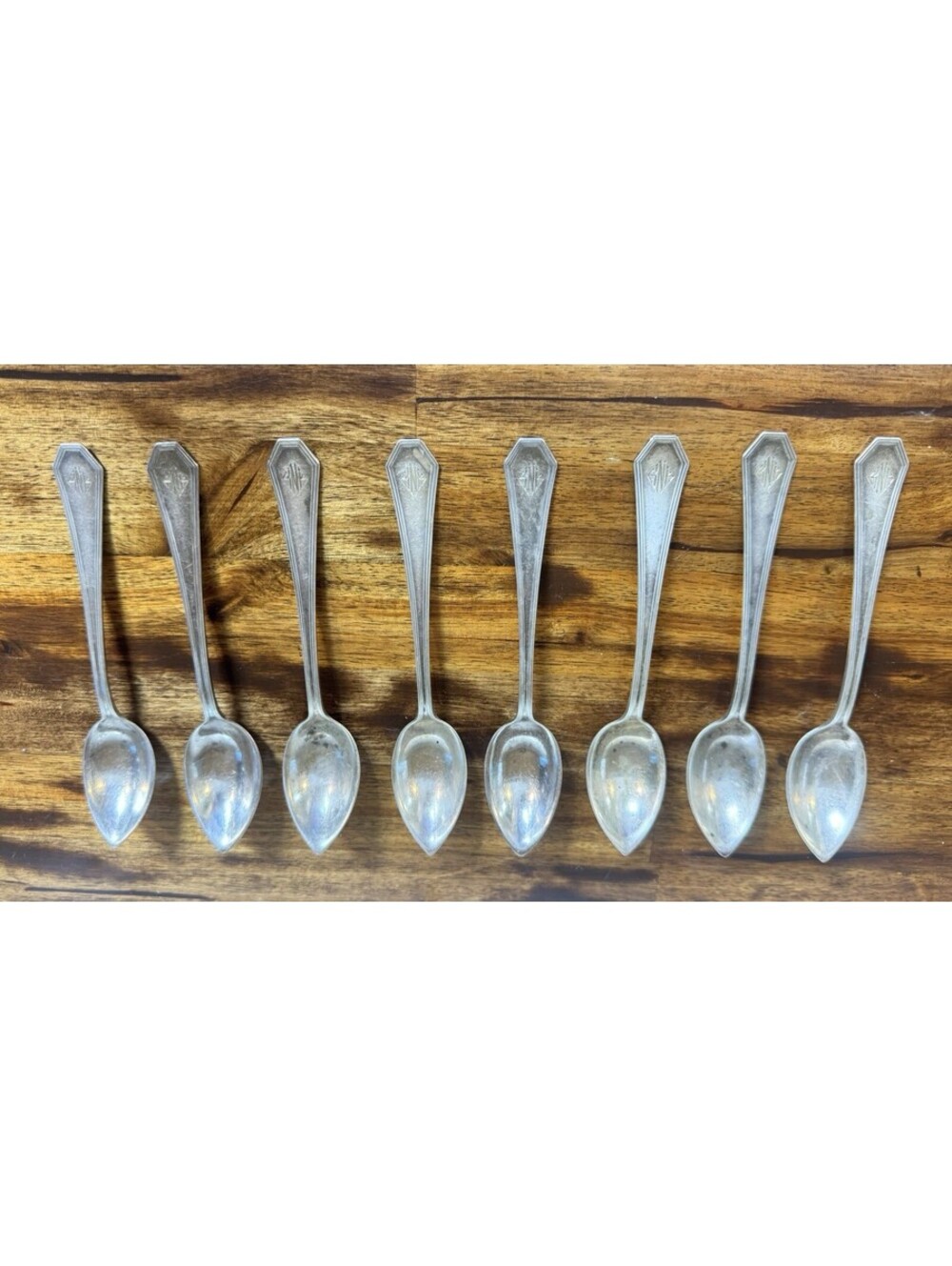 8Dominick & Haff Queen Anne Sterling Silver Spoons 4.5in